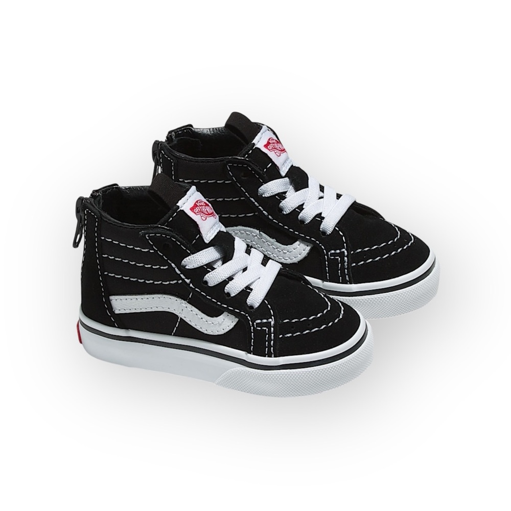 Vans™ ® ✌︎︎ Sk8-Hi Zip Hi Top Sneakers Skate Shoes ✌︎︎ Black Suede ✌︎︎ 5 Toddler